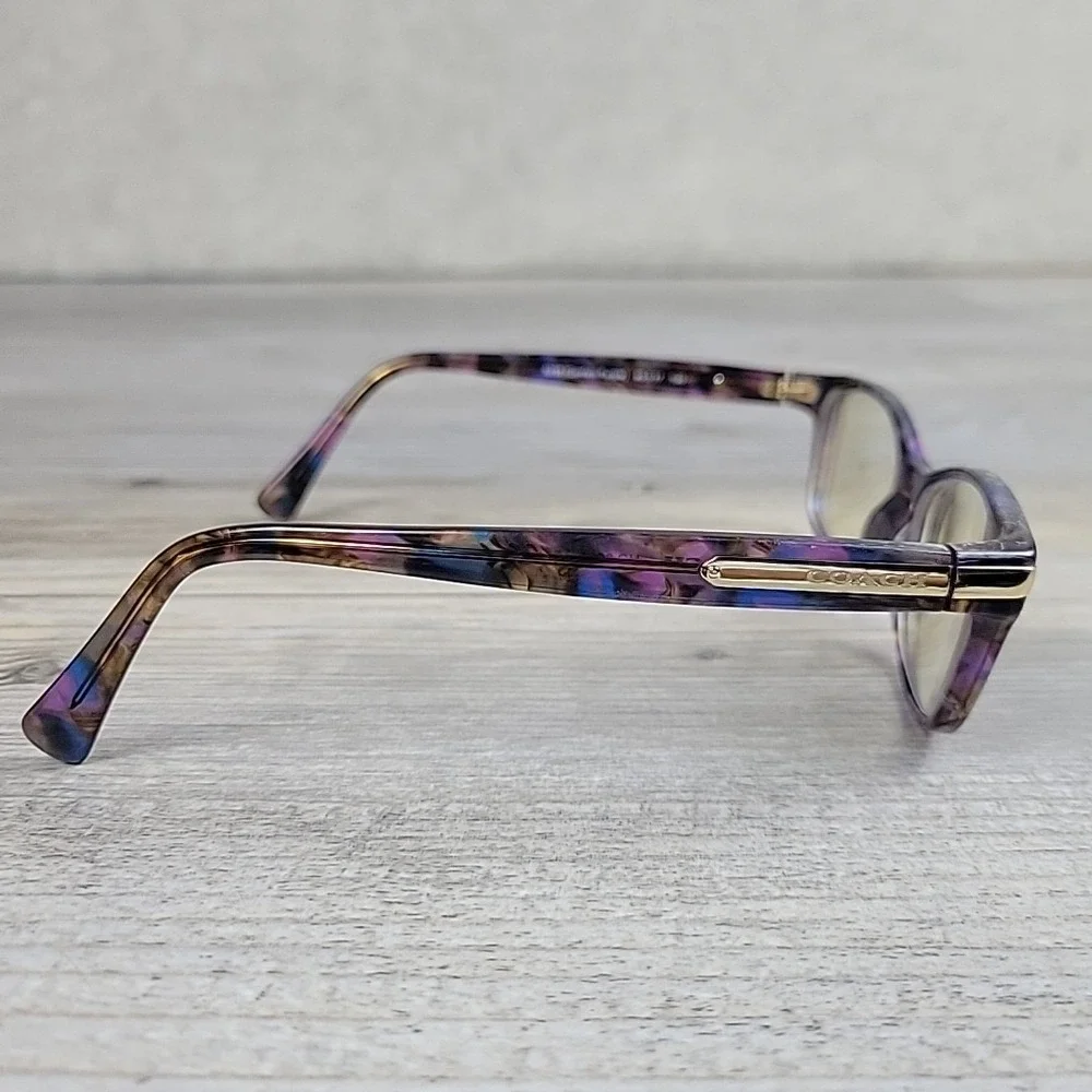 Coach Eyeglasses‎ HC6065 5288 49-17 135mm Confetti PURPLE FRAMES ONLY Full Rim